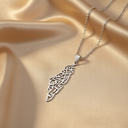Qamar Palestine Calligraphy Map Necklace