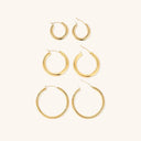 Broad Round Hoops (Set of 3)