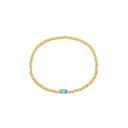 Gold Bead Gem Bracelet
