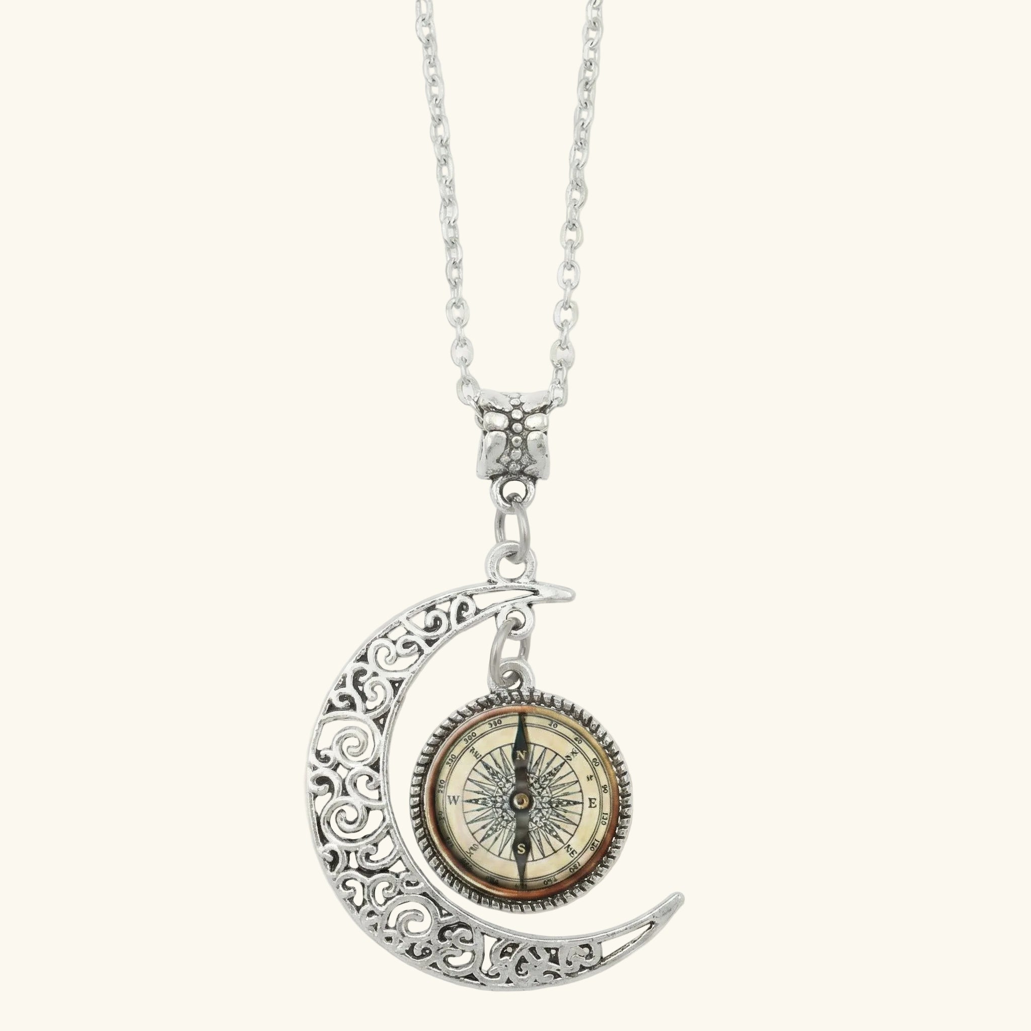 Qamar Noor Crescent Necklace