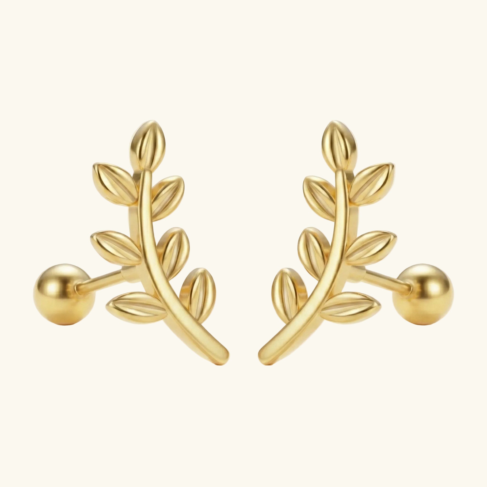 Qamar Sakinah Leaf Earrings