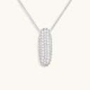 Bubble Initial Diamond Necklace