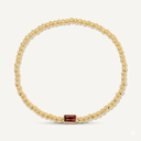 Gold Bead Gem Bracelet