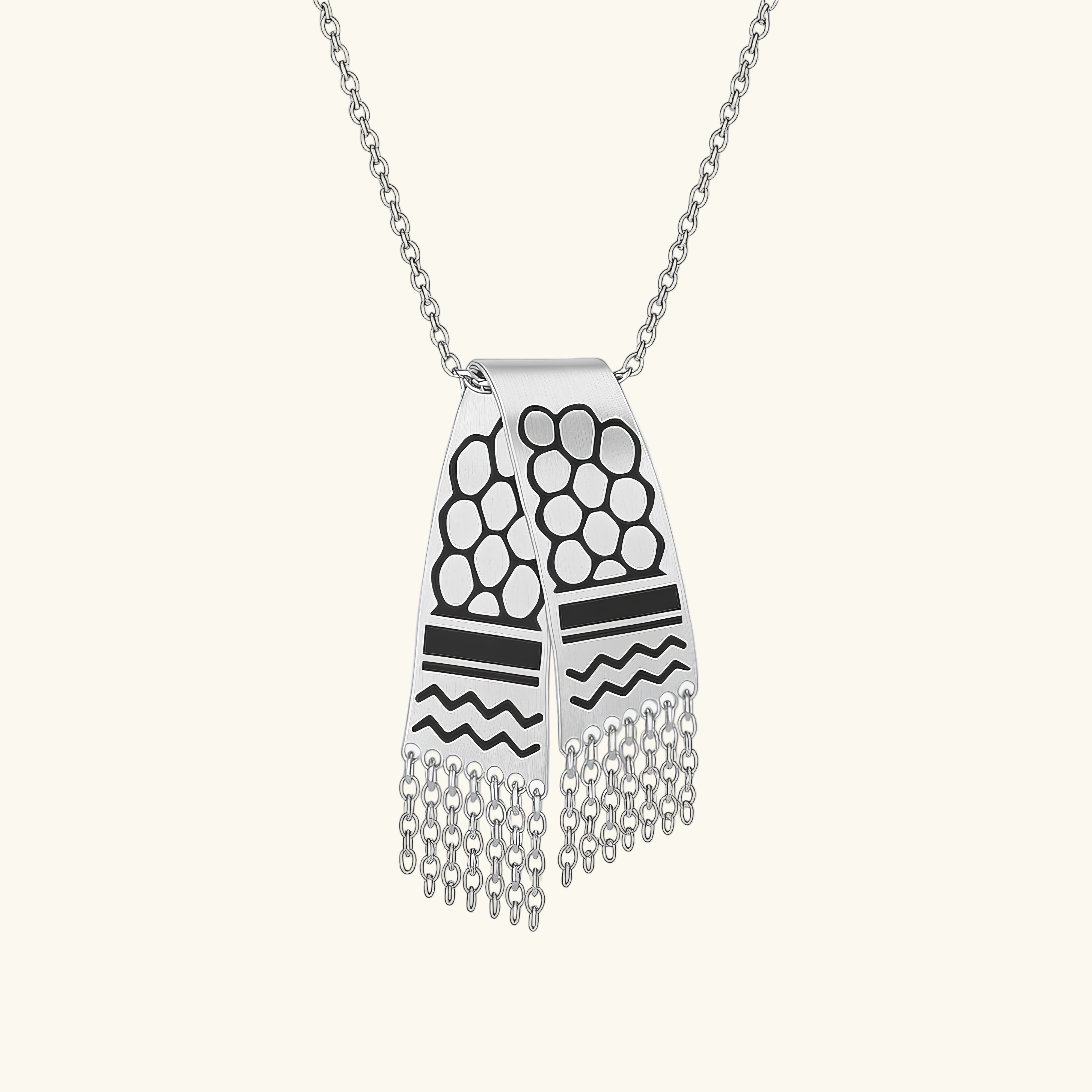 Qamar Classic Keffiyeh Necklace