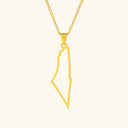 Qamar Palestine Map Necklace