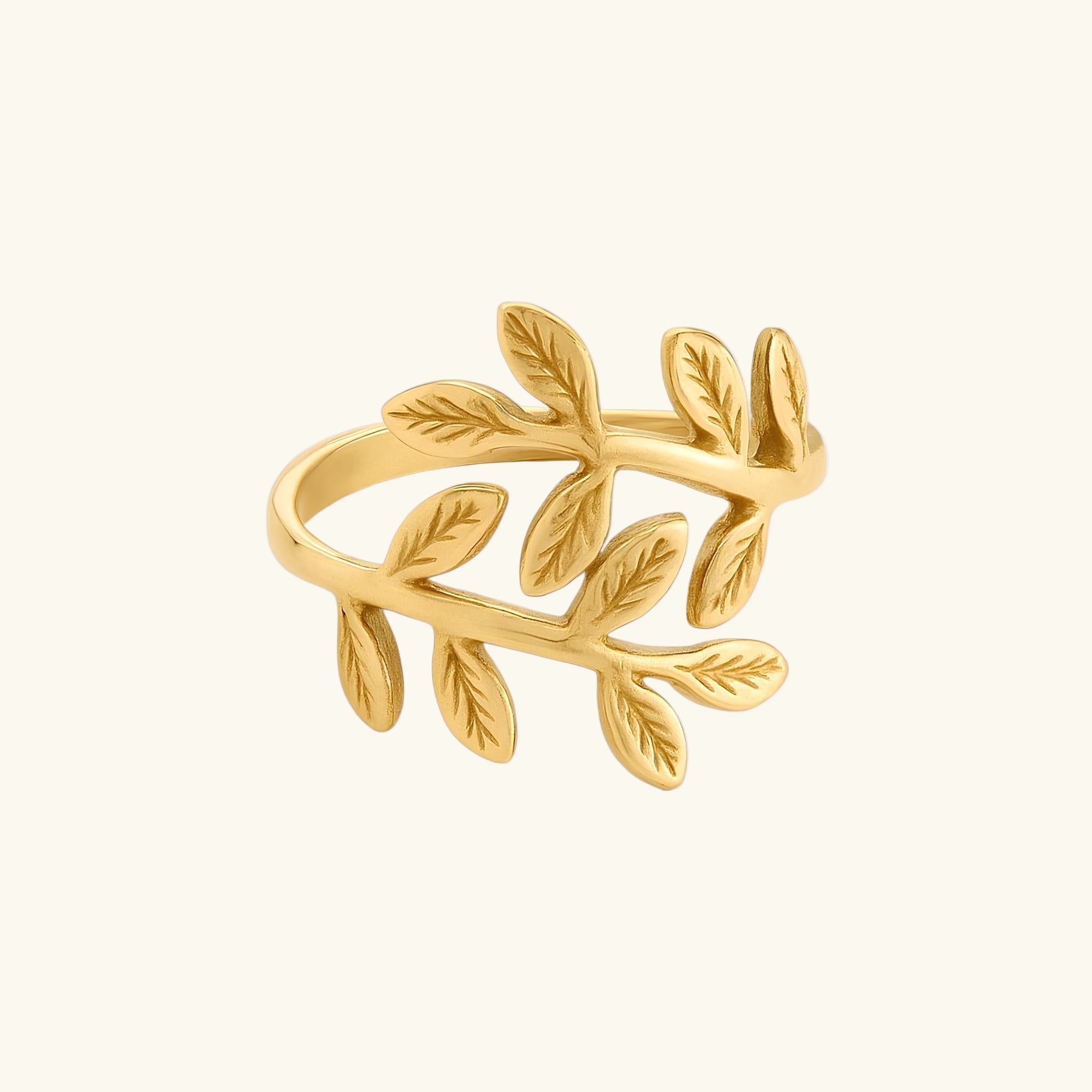 Qamar Palestine Olive Leaf Ring
