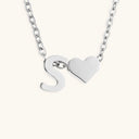 Ria Initial Letter Gold Necklace