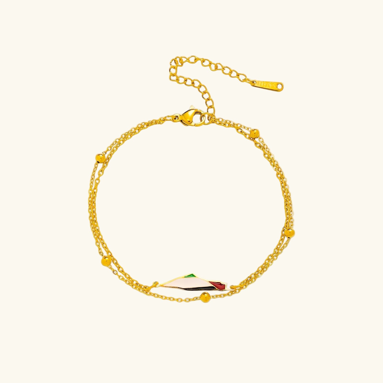 Qamar Palestine Map Bracelet