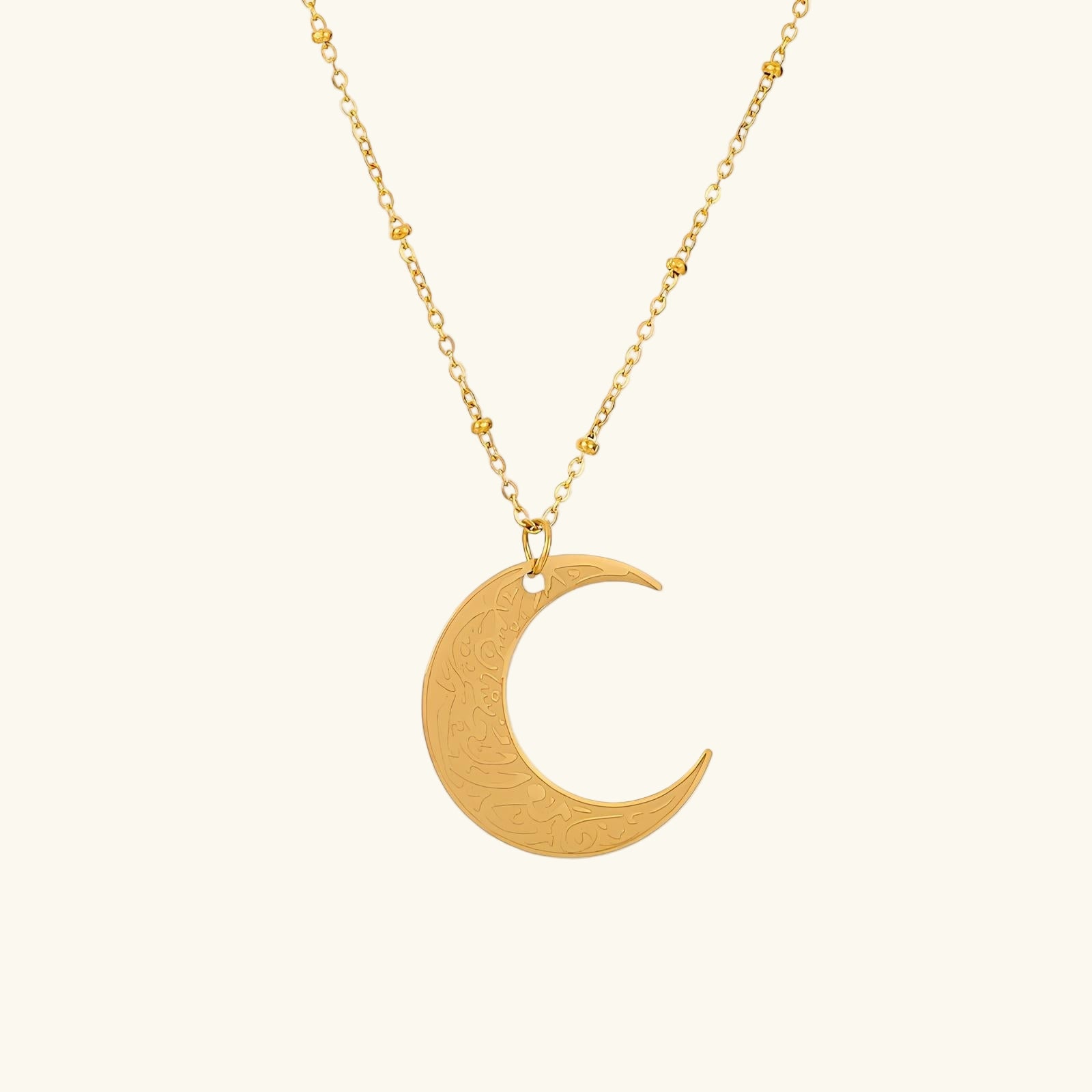 Hardship & Ease Crescent Necklace