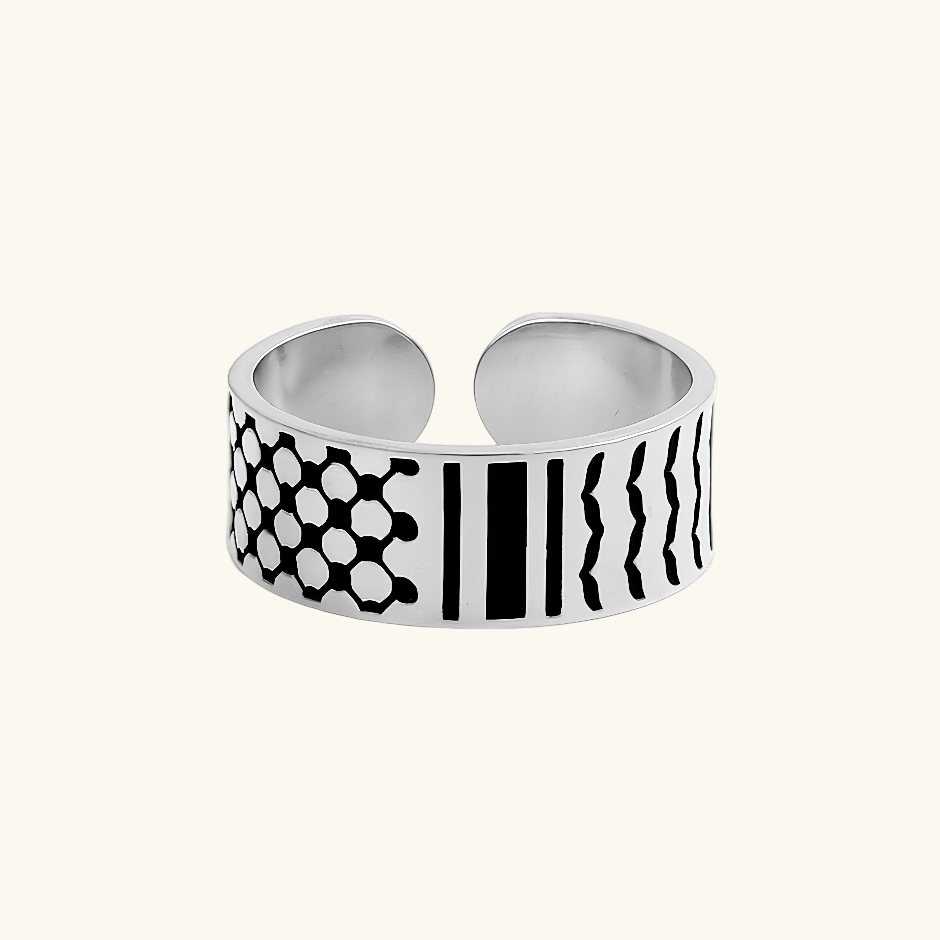 Qamar Keffiyeh Ring