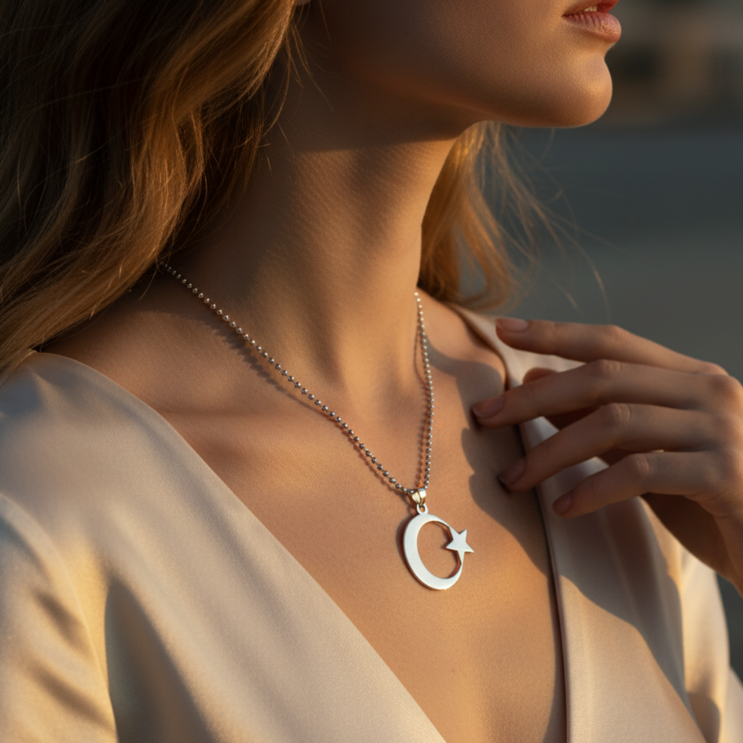 Qamar Lunar Star Necklace