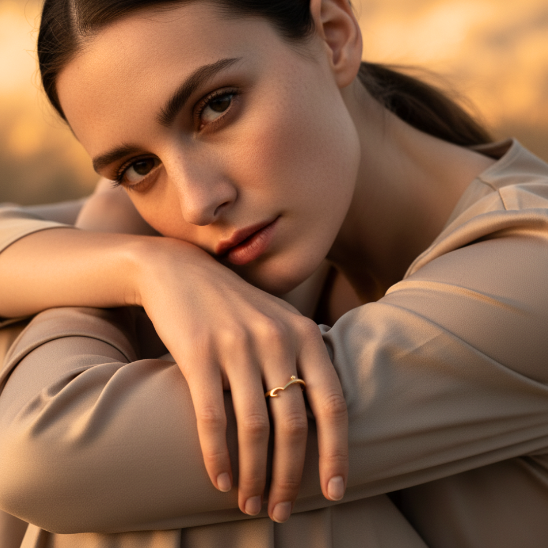 Qamar Scripted Grace Ring