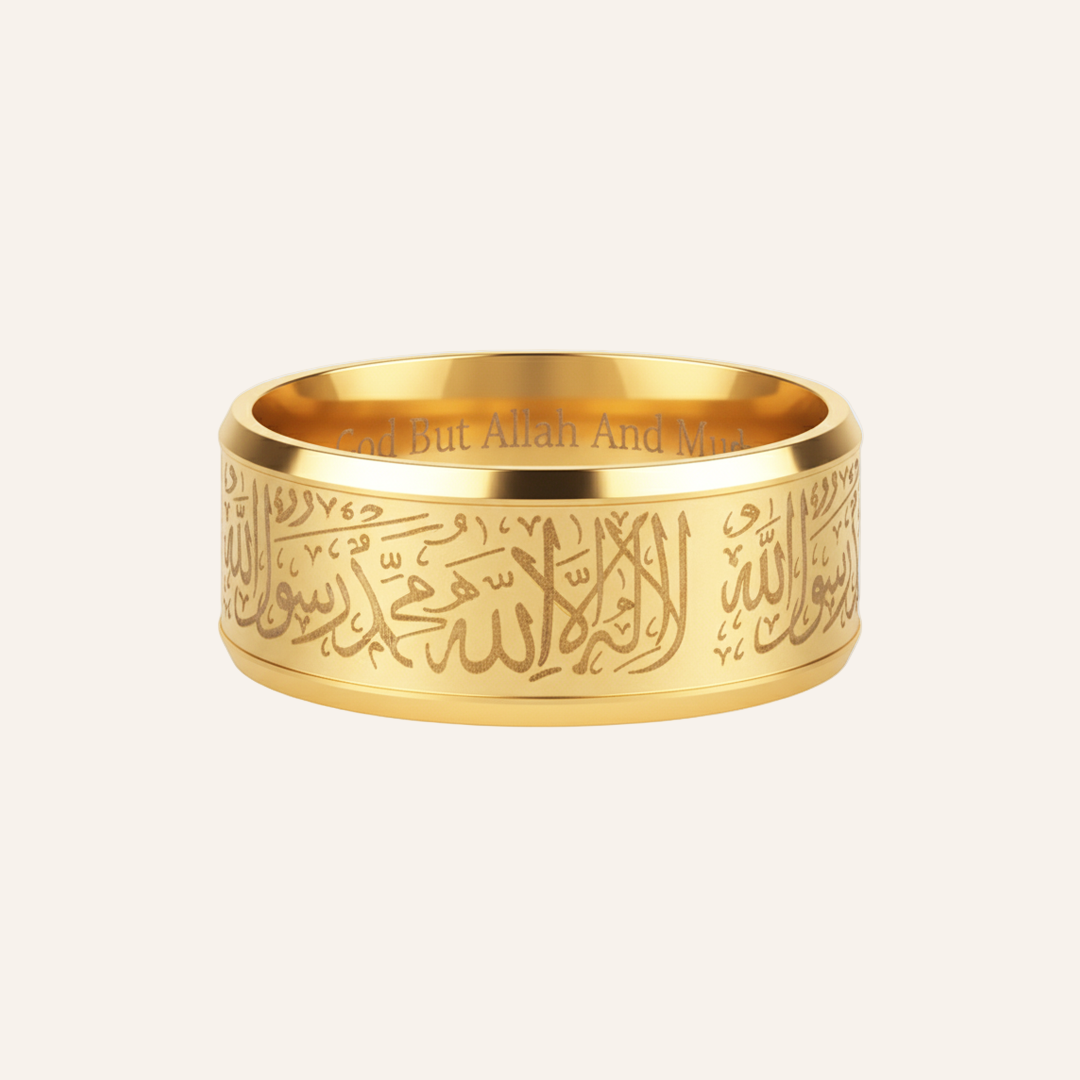 Qamar Shahada Gold Ring