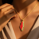Qamar Palestine Watermelon Necklace
