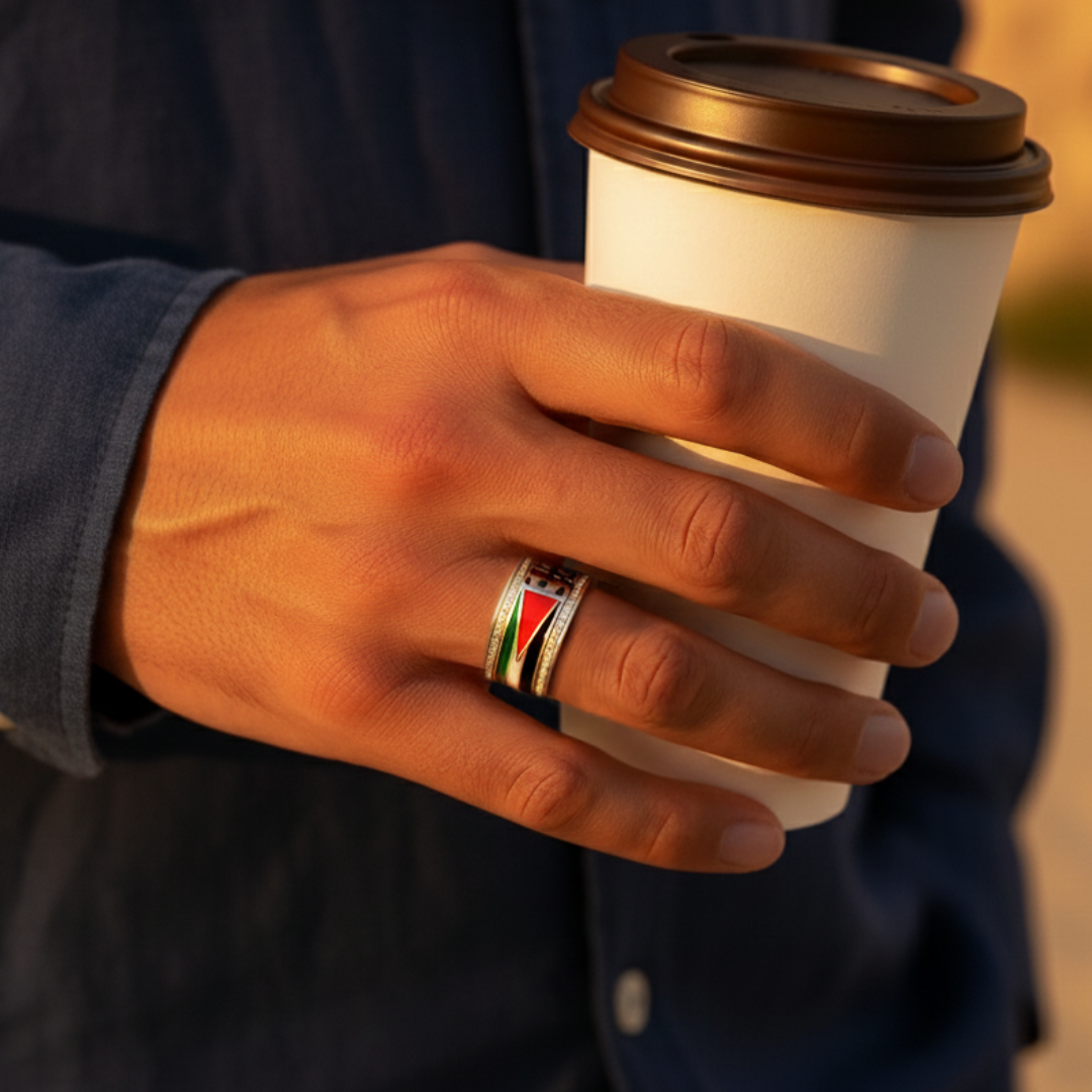 Qamar Palestine Heritage Ring