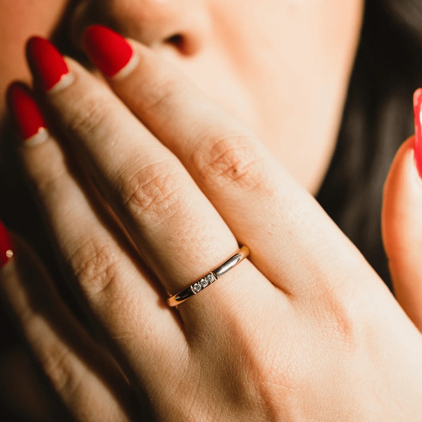 Qamar Noor Trio Ring