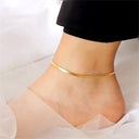 Gia Gold Herringbone Anklet