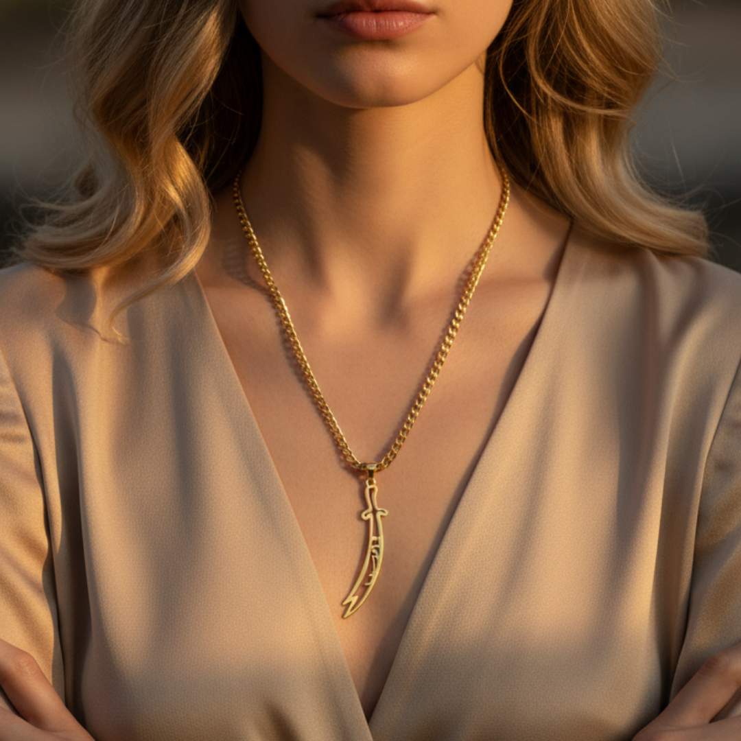 Qamar Lion's Blade Necklace