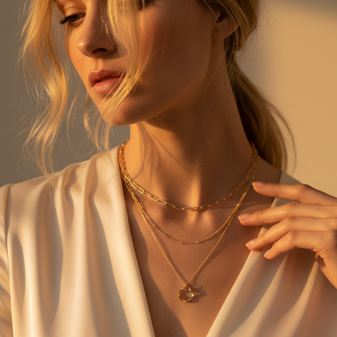 Qamar Aurora Layers Necklace