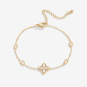 Four Leaf Clover Crystal Bracelet