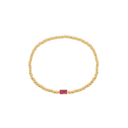 Gold Bead Gem Bracelet