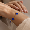 Zahra Rosette Bracelet - Azure