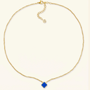 Zahra Rosette Necklace - Azure