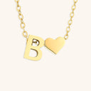 Ria Initial Letter Gold Necklace