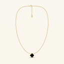 Zahra Rosette Necklace - Black Onyx