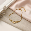 Bold Script Initial Bracelet
