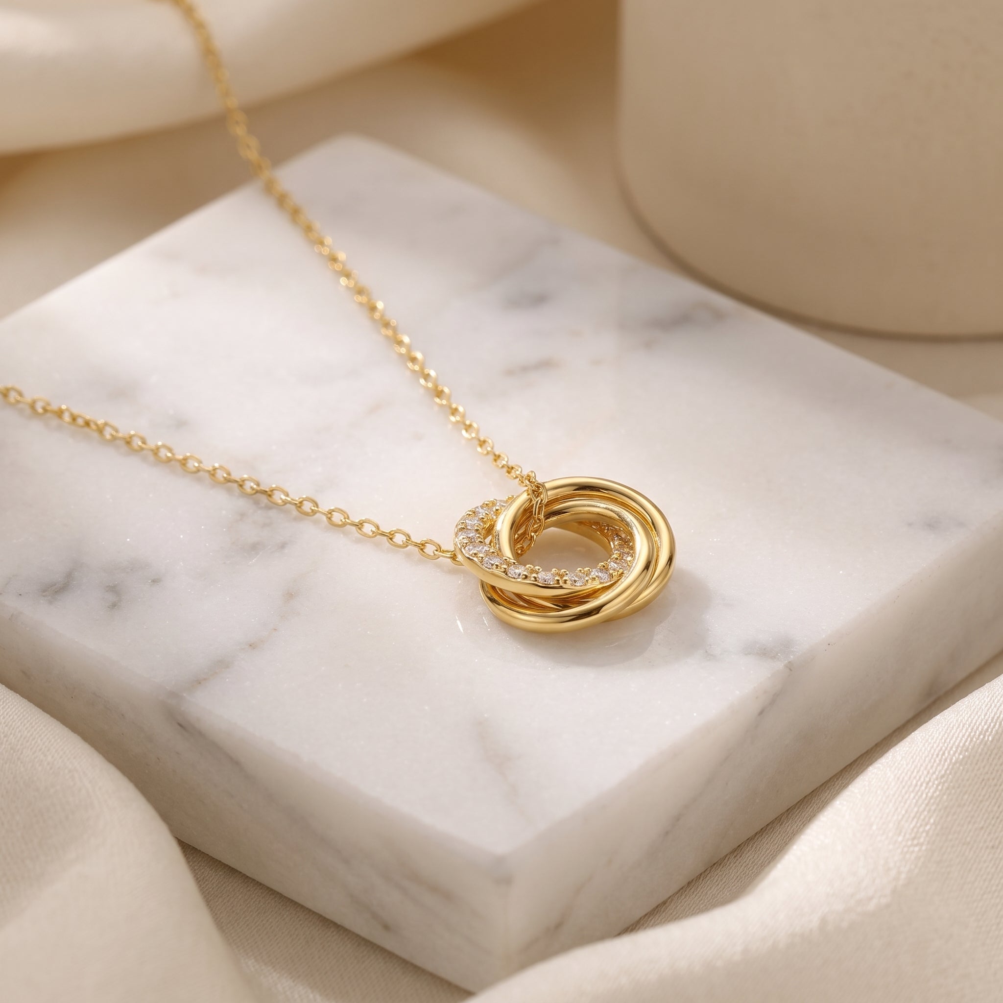 Bound Rings Necklace