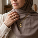 Qamar Celestia Crescent Necklace