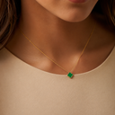 Zahra Rosette Necklace - Jade Green