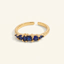 Layered Bell Gem Ring
