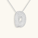 Bubble Initial Diamond Necklace