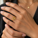 Qamar Palestine Olive Leaf Ring