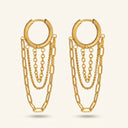 Layered Fringe Hoops