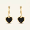 Halo Black Heart Hoop