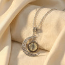 Qamar Noor Crescent Necklace