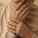 Qamar Layali Moonlight Ring Set