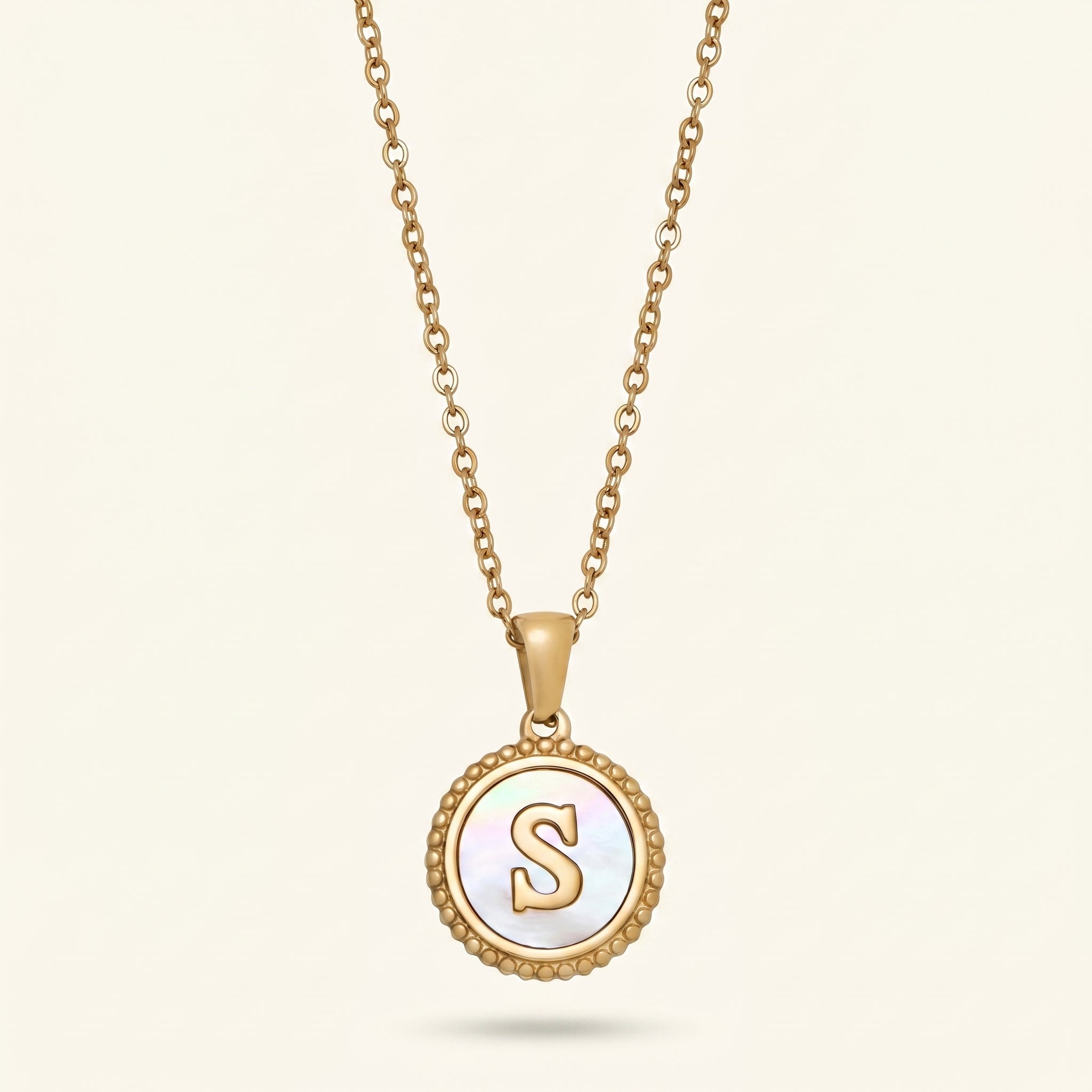 Pearl Clover Initial Bracelet