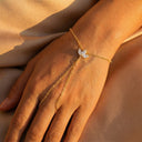 Flora Gold Hand Chain