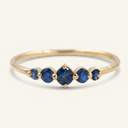 Layered Bell Gem Ring