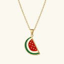 Qamar Watermelon Necklace