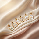 Mother of Pearl Initial Necklace