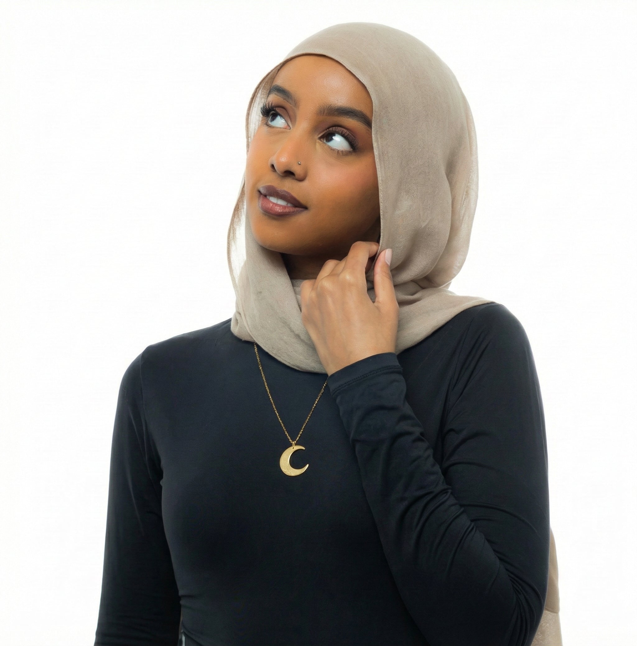 Hardship & Ease Crescent Necklace