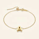 Delicate Initial Charm Bracelet