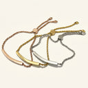 Adjustable Bar Chain Bracelet
