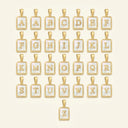 Mother of Pearl Initial Necklace