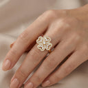 Qamar Aisha Clover Ring